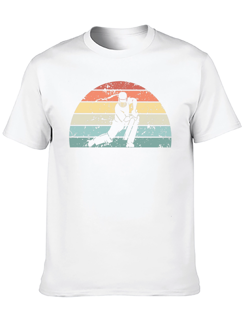 Retro Cricket Player Graphic Tee
