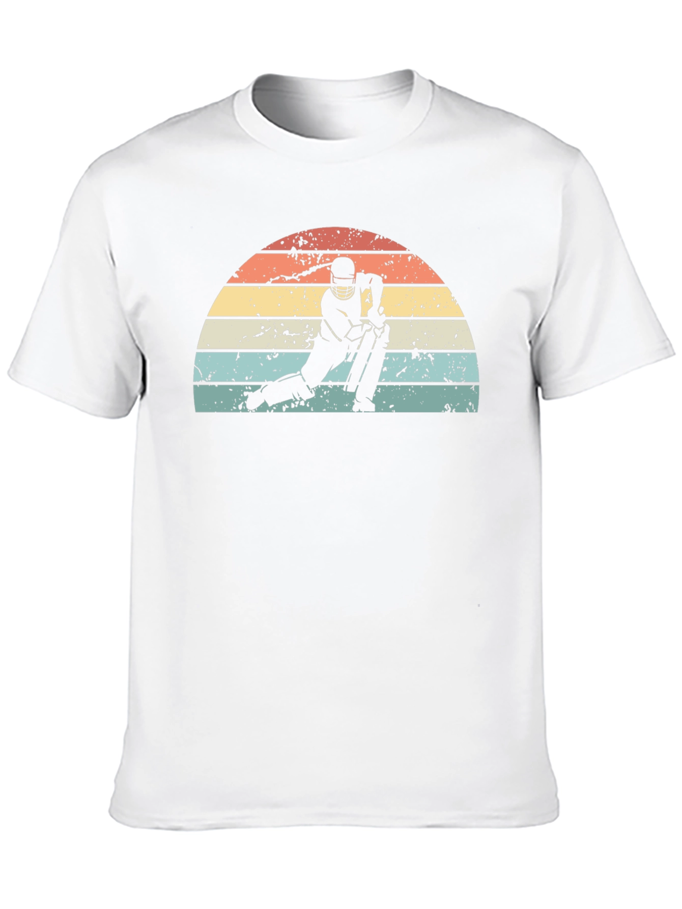 Retro Cricket Player Graphic Tee