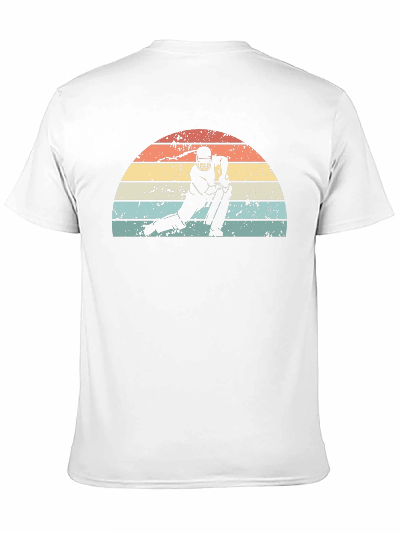 Retro Cricket Player Graphic Tee
