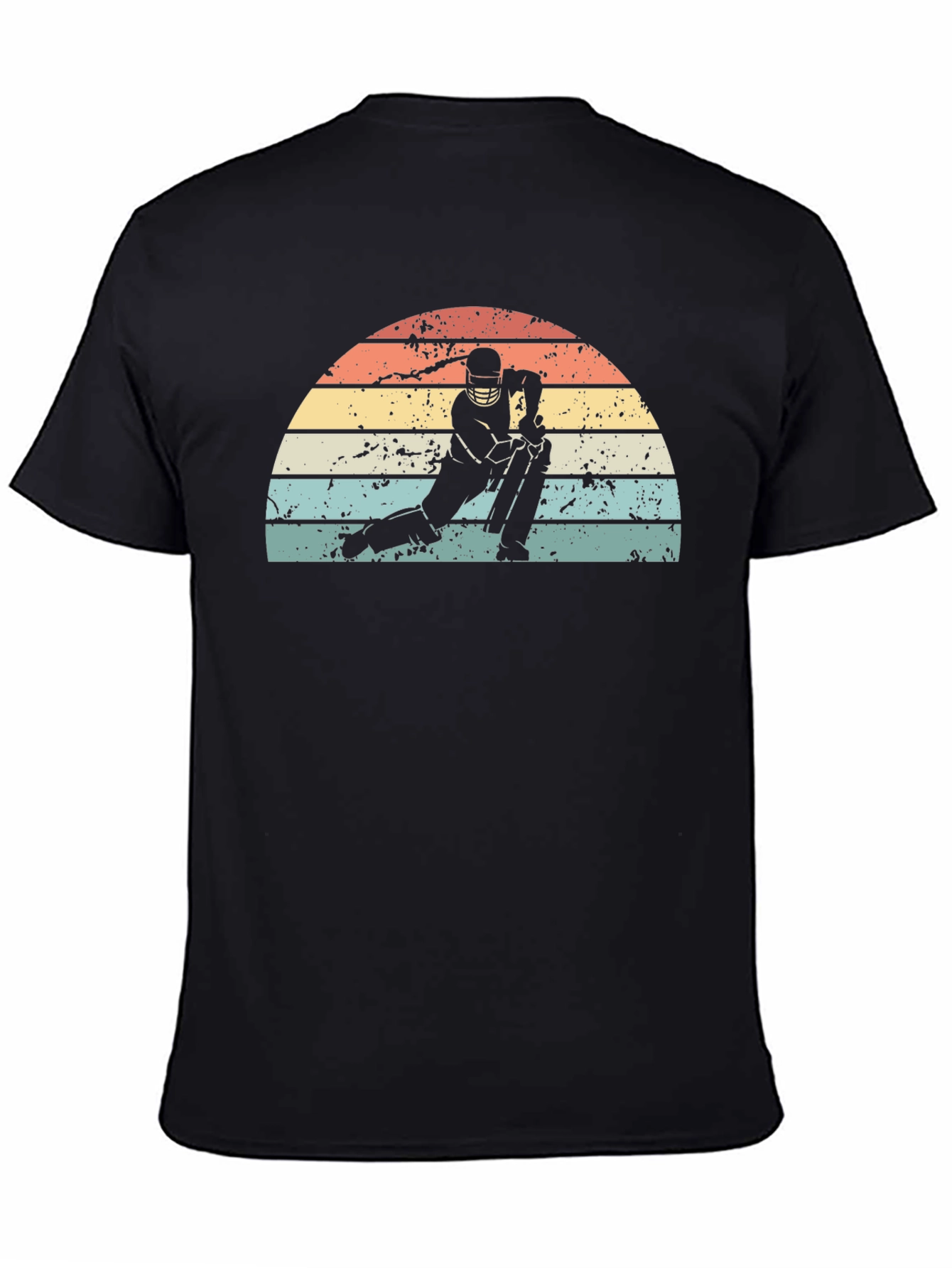 Retro Cricket Player Graphic Tee