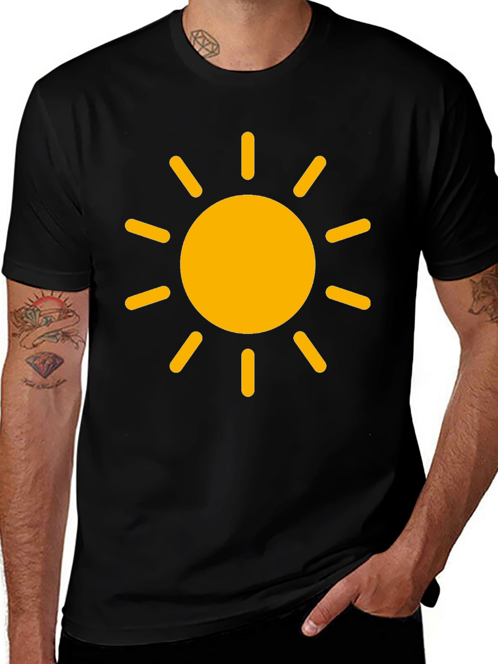 Sunny Day Black T-Shirt