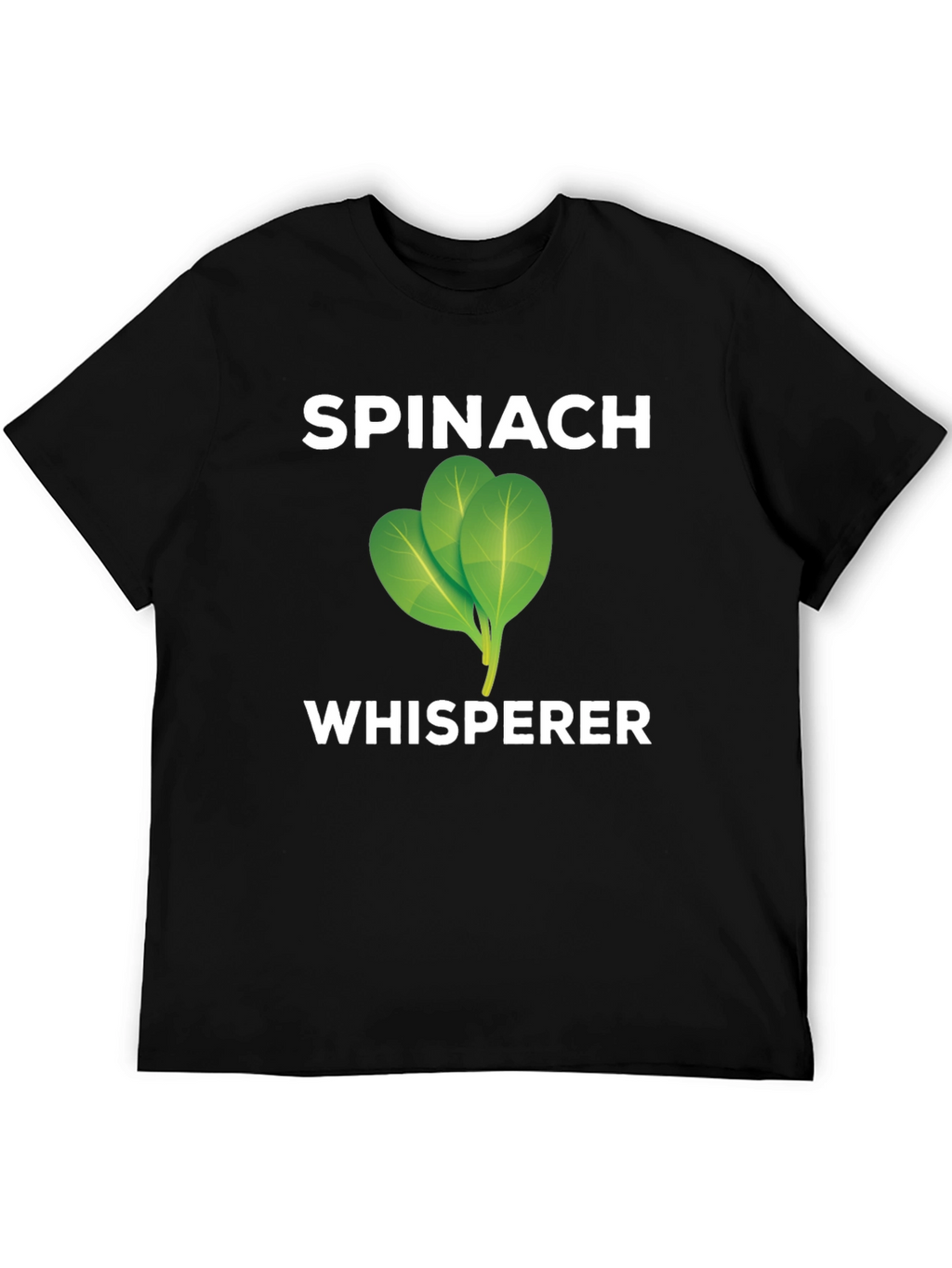 Spinach Whisperer Graphic Tee - Black