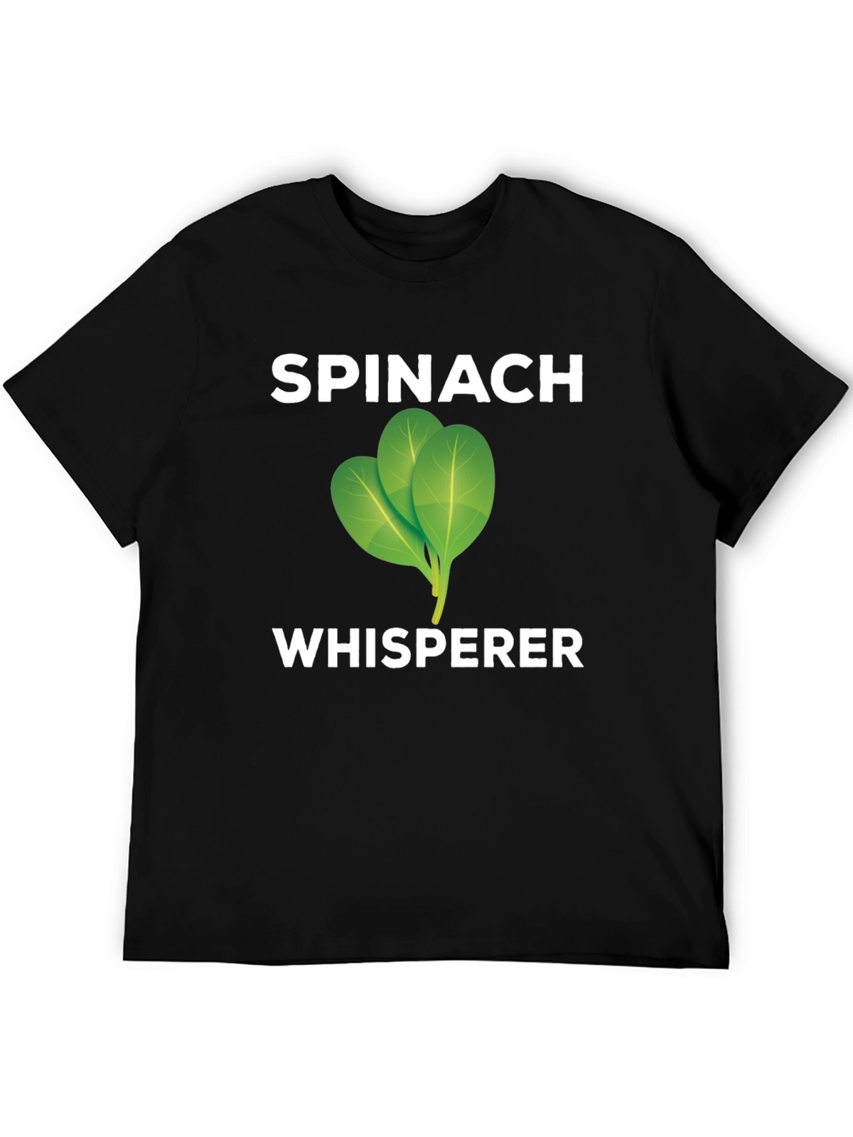 Spinach Whisperer Graphic Tee - Black