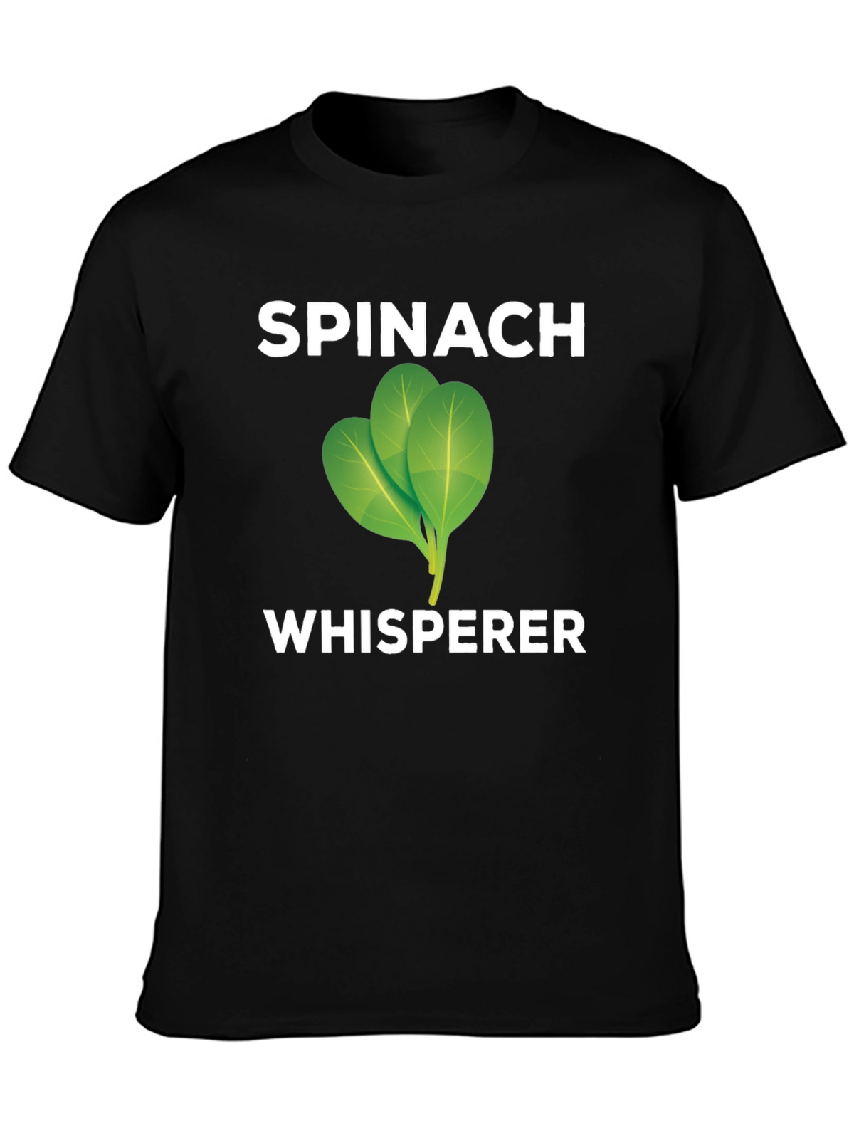 Spinach Whisperer Graphic Tee - Black
