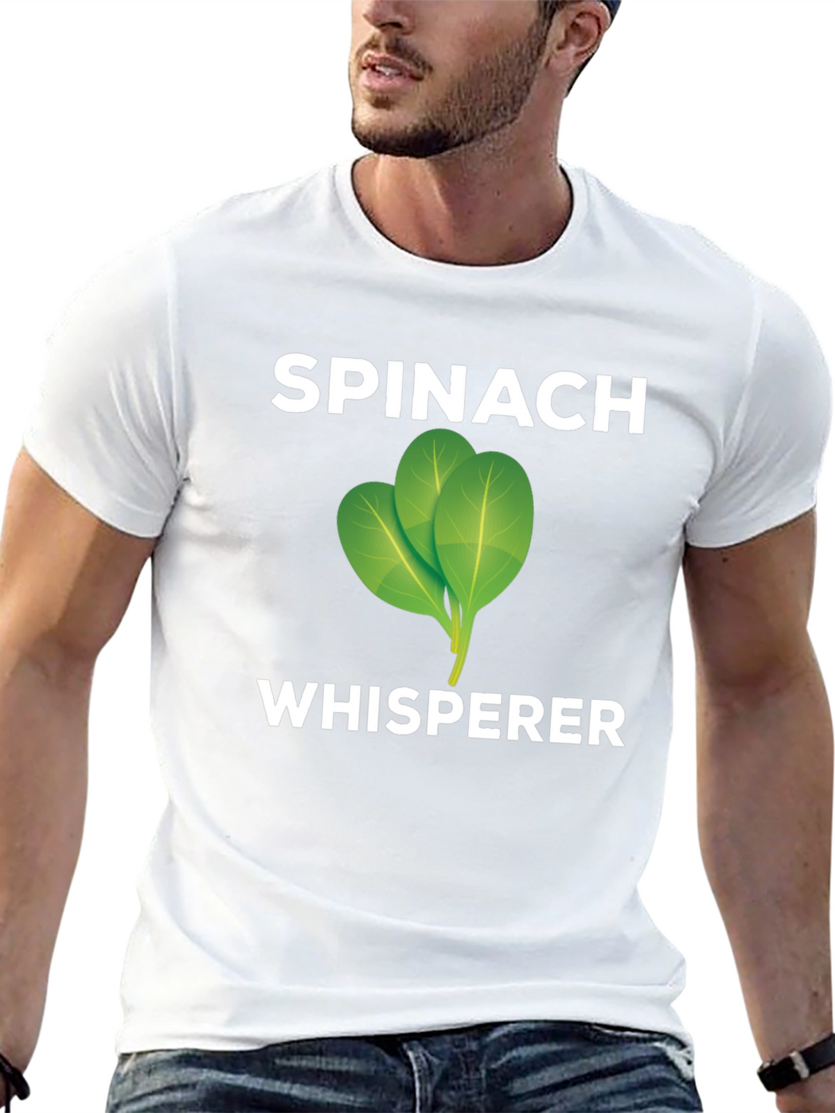 Spinach Whisperer Graphic Tee - Black