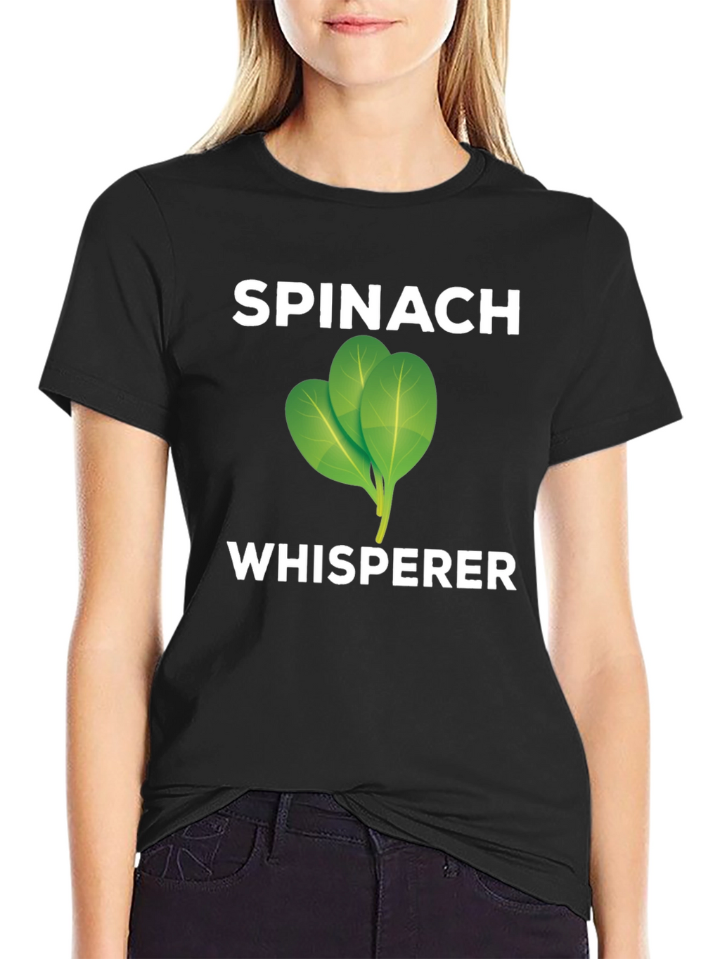 Spinach Whisperer Graphic Tee - Black