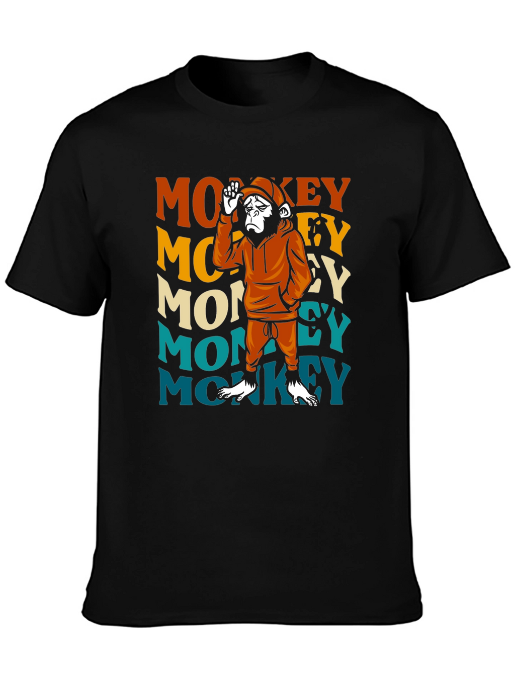 Retro Monkey Graphic T-Shirt