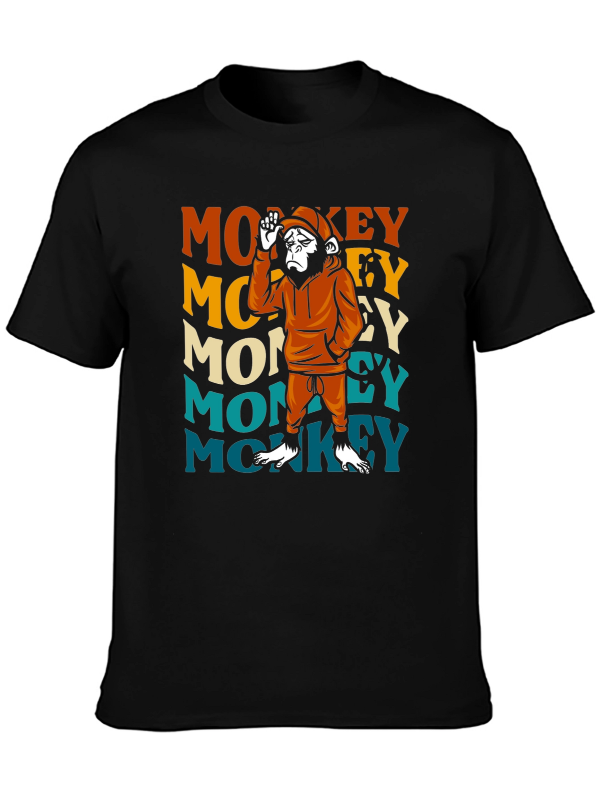 Retro Monkey Graphic T-Shirt