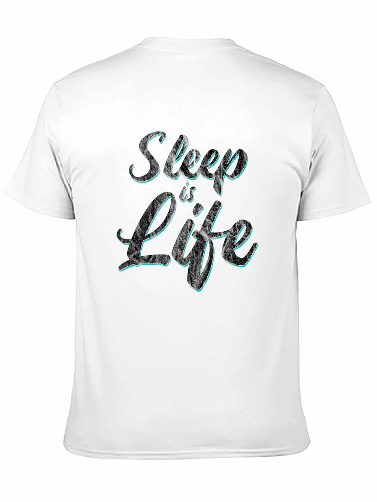 Sleep is Life Mens Black Graphic T-Shirt