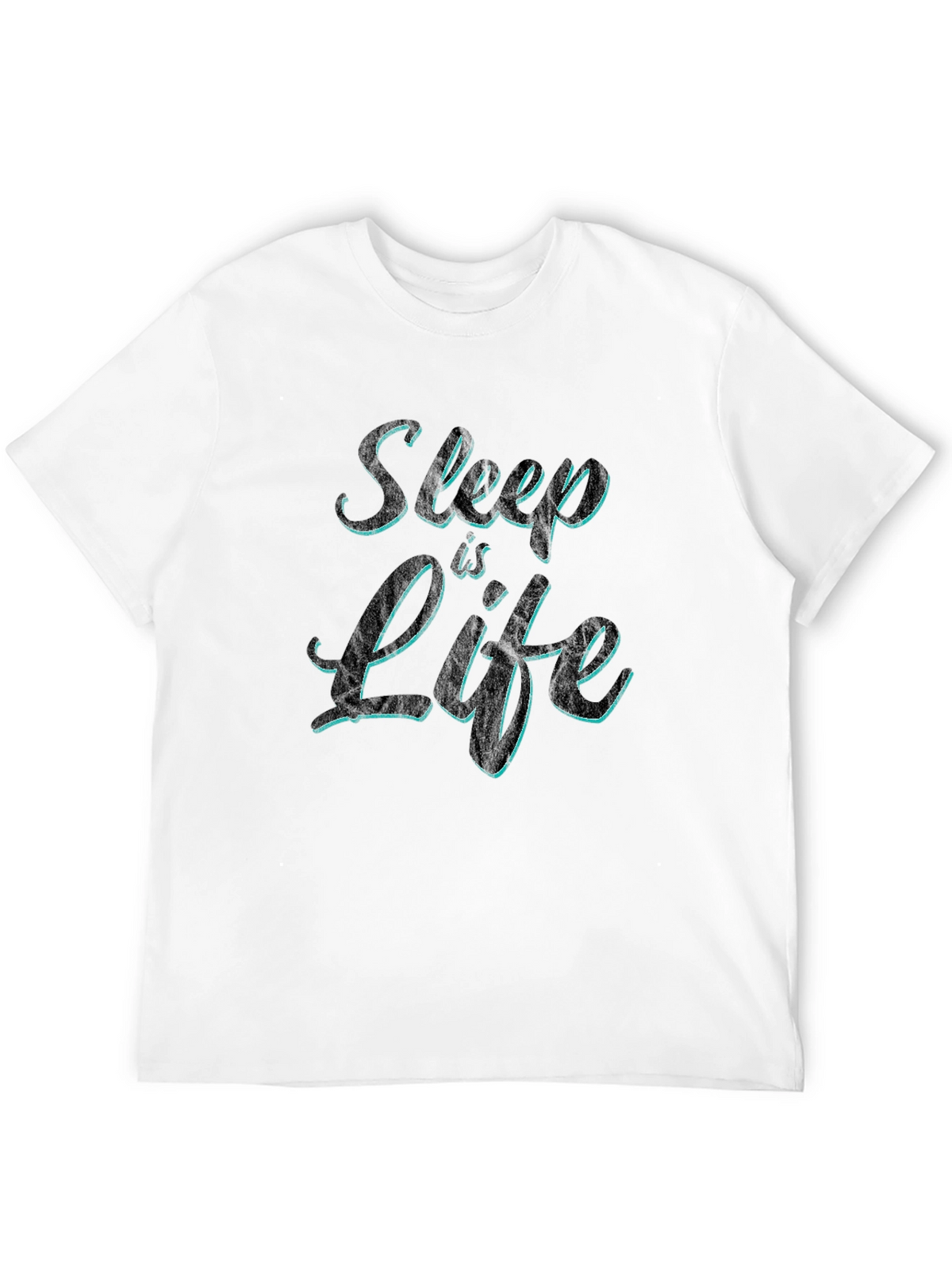 Sleep is Life Mens Black Graphic T-Shirt