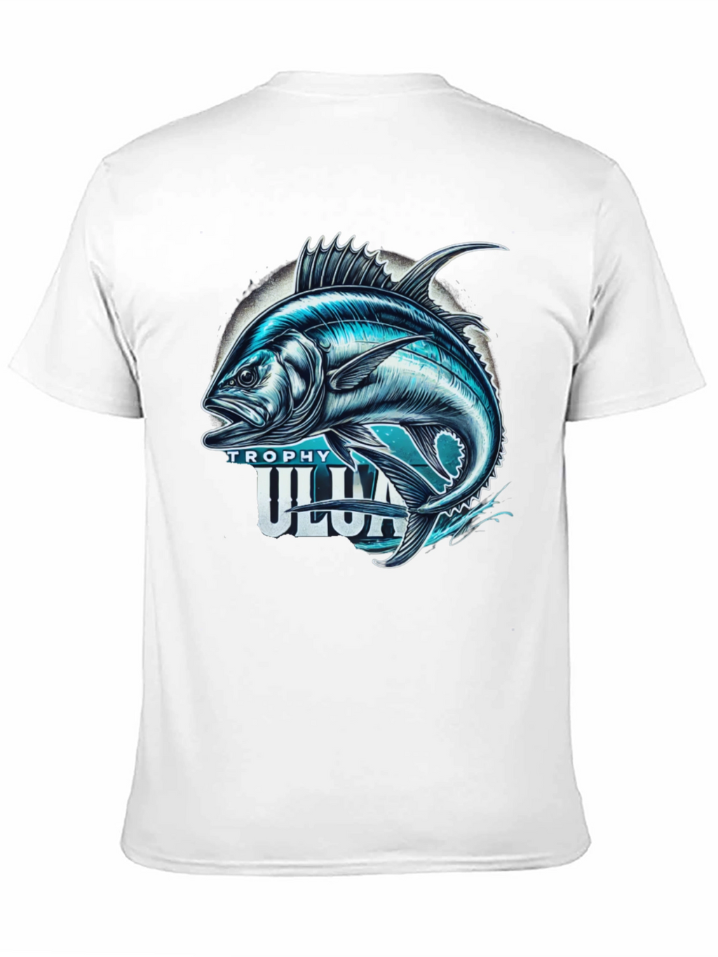 Trophy Ulua Black T-Shirt Fishing Graphic