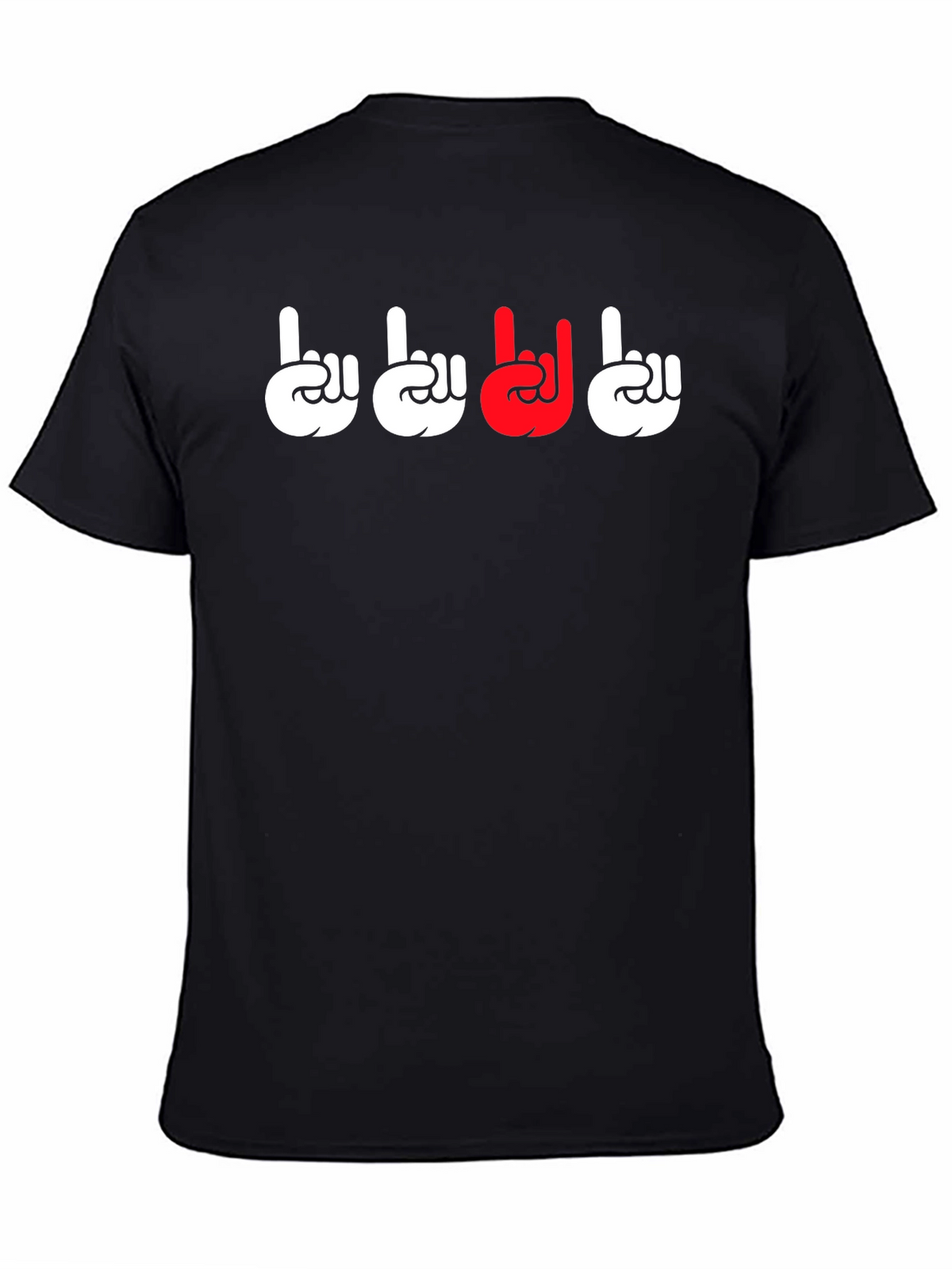Cool Rock On Graphic T-Shirt - Black