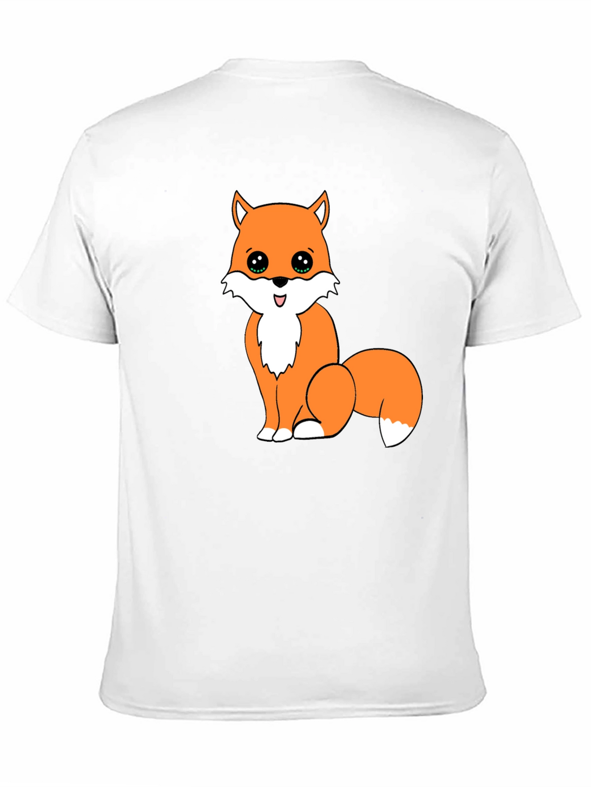 Cute Fox Graphic Tee - Black Unisex T-Shirt