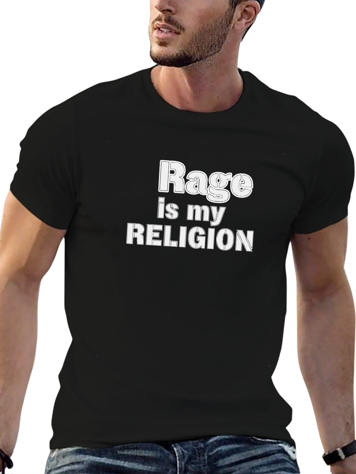 Rage is My Religion Graphic Tee - Black