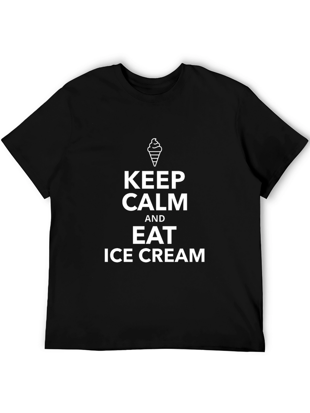 Keep Calm and Eat Ice Cream Graphic Tee