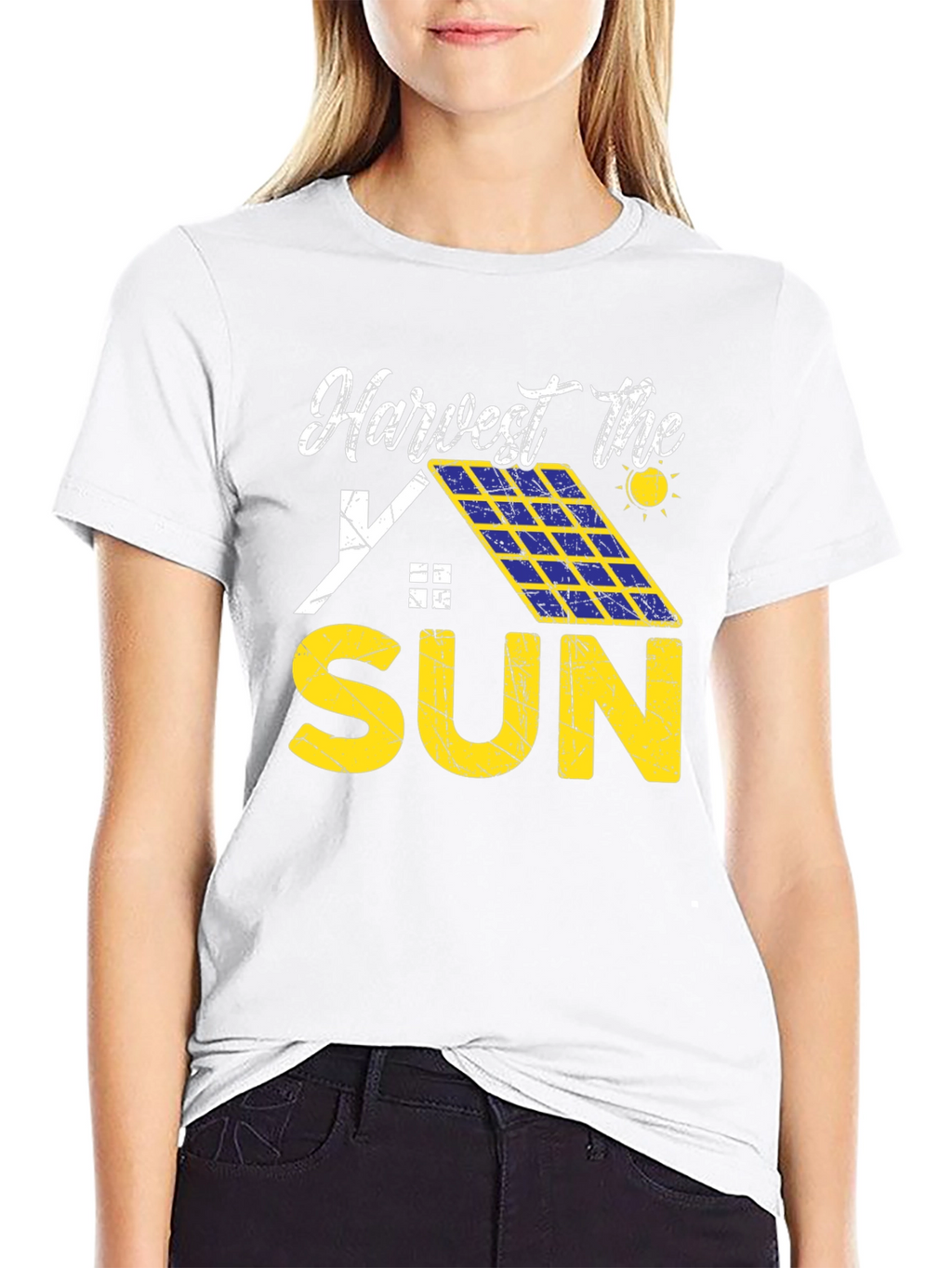 Harvest the Sun T-Shirt Solar Panel Design