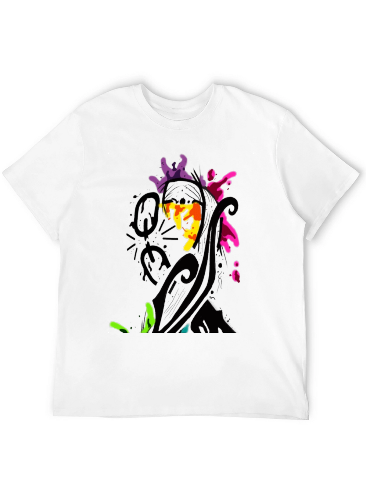 Abstract Art Black T-Shirt