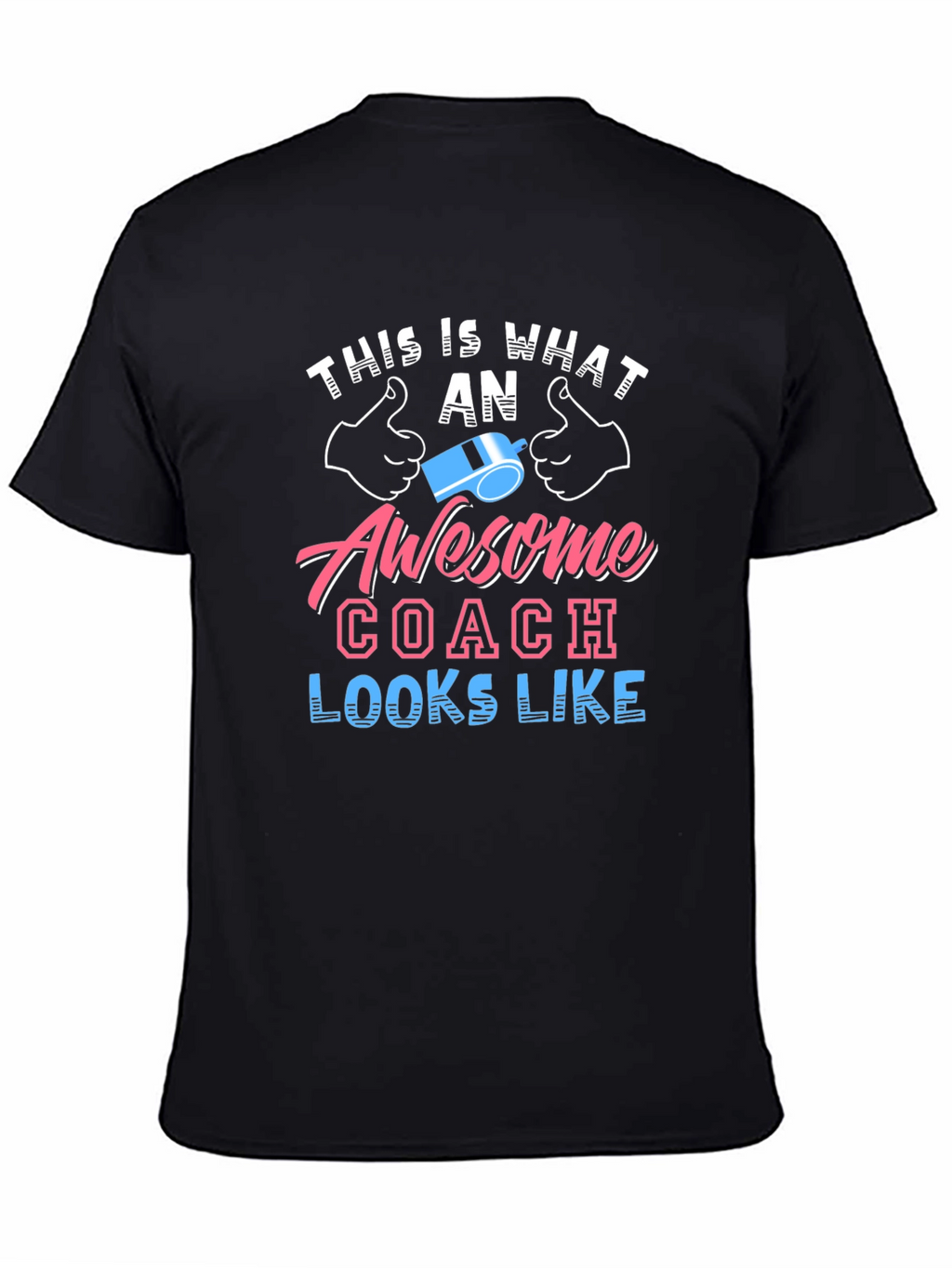 Awesome Coach Graphic Tee - Black