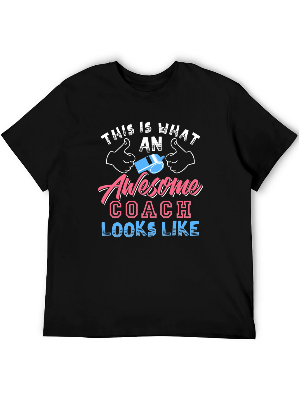 Awesome Coach Graphic Tee - Black