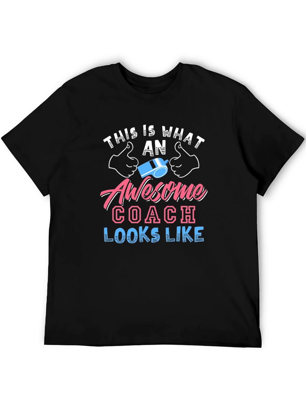 Awesome Coach Graphic Tee - Black