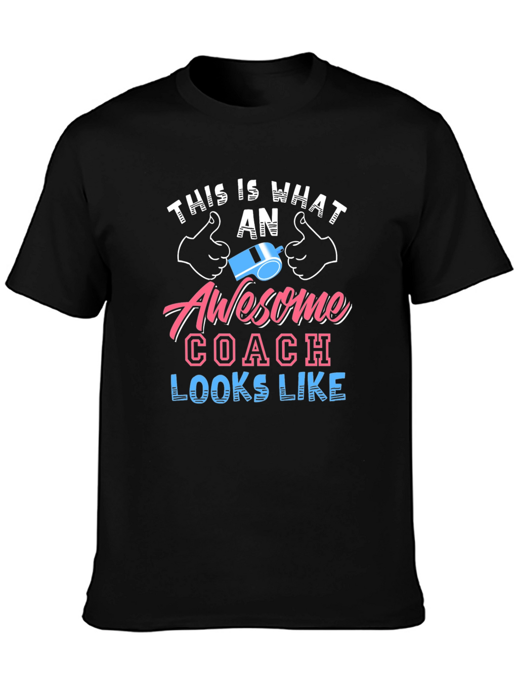Awesome Coach Graphic Tee - Black