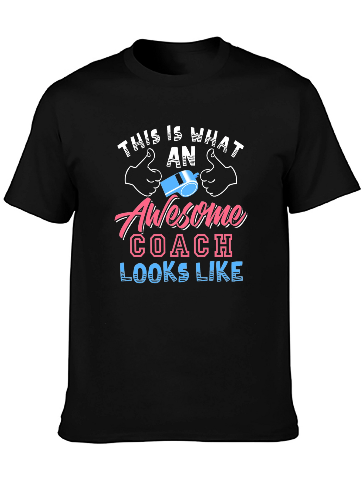 Awesome Coach Graphic Tee - Black
