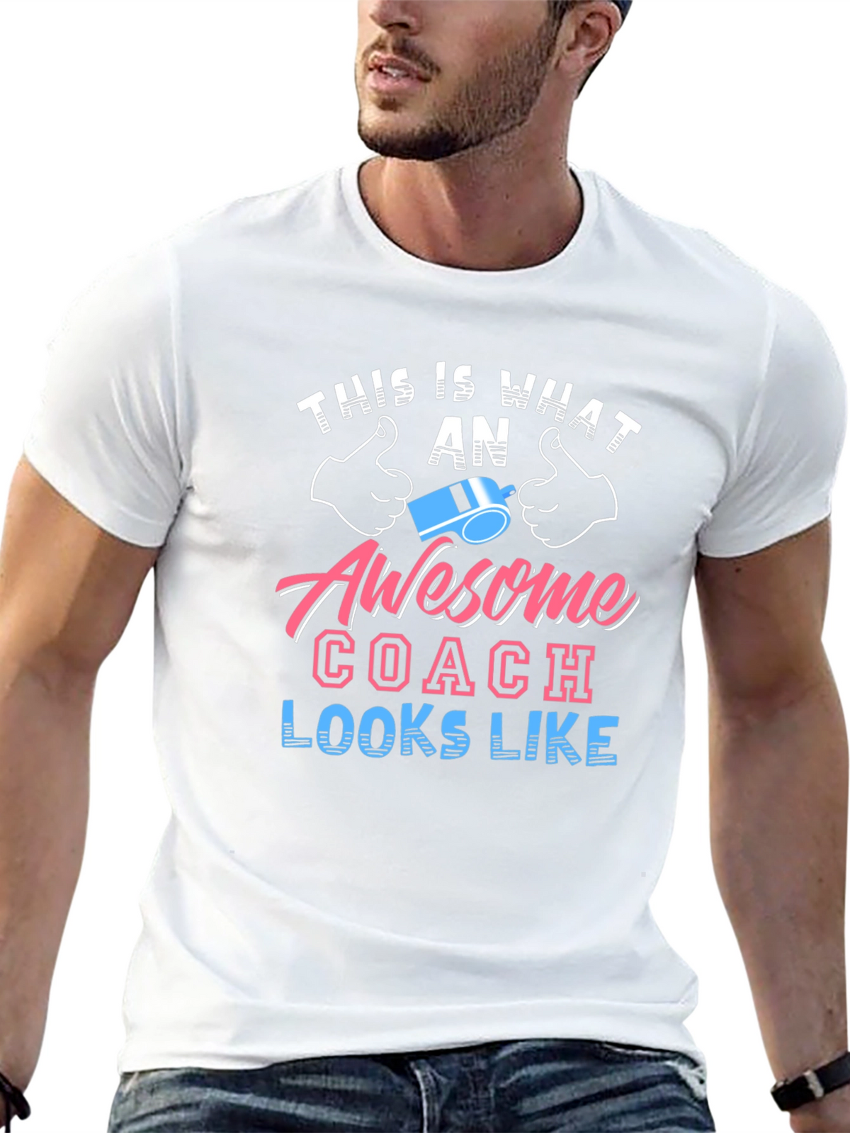 Awesome Coach Graphic Tee - Black