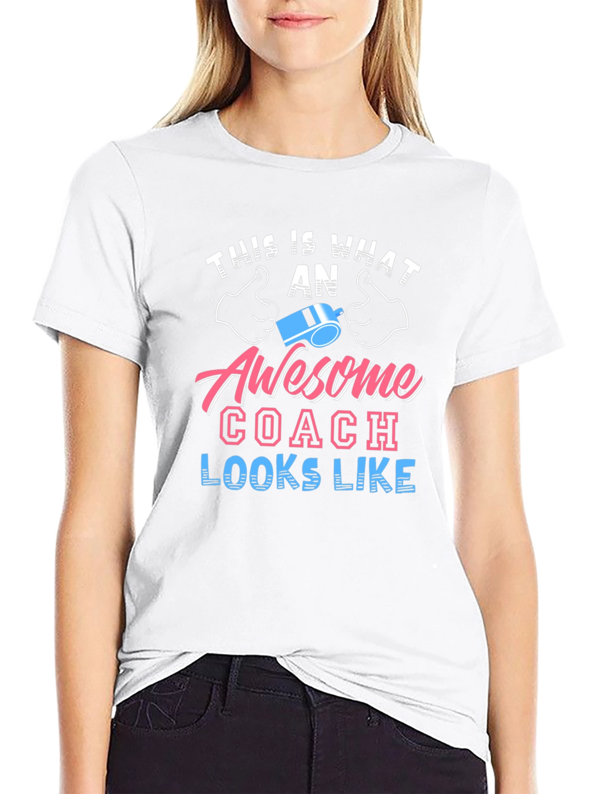 Awesome Coach Graphic Tee - Black