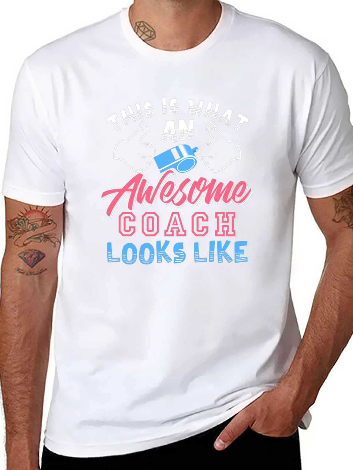 Awesome Coach Graphic Tee - Black