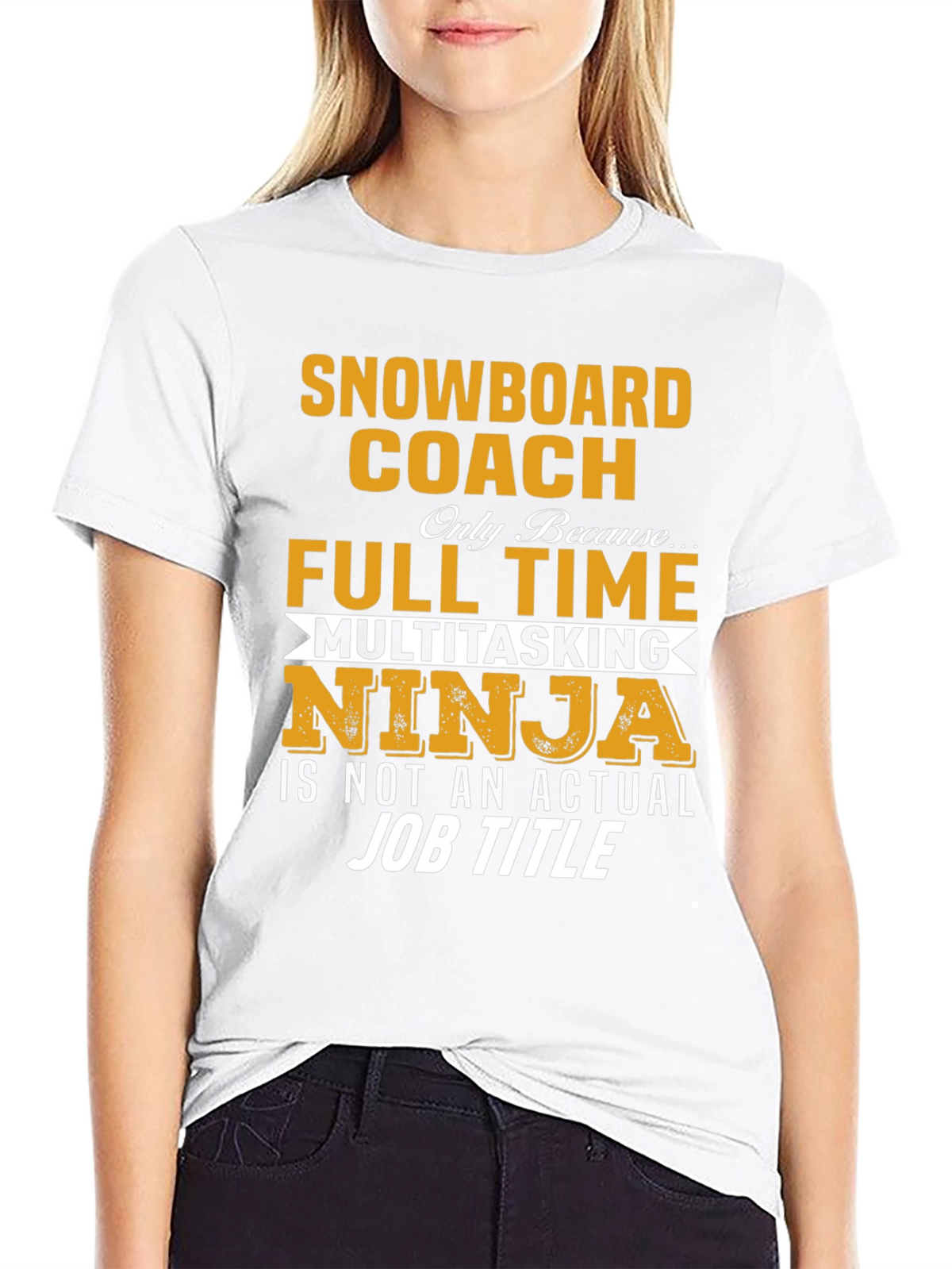 Snowboard Coach T-Shirt - Multitasking Ninja