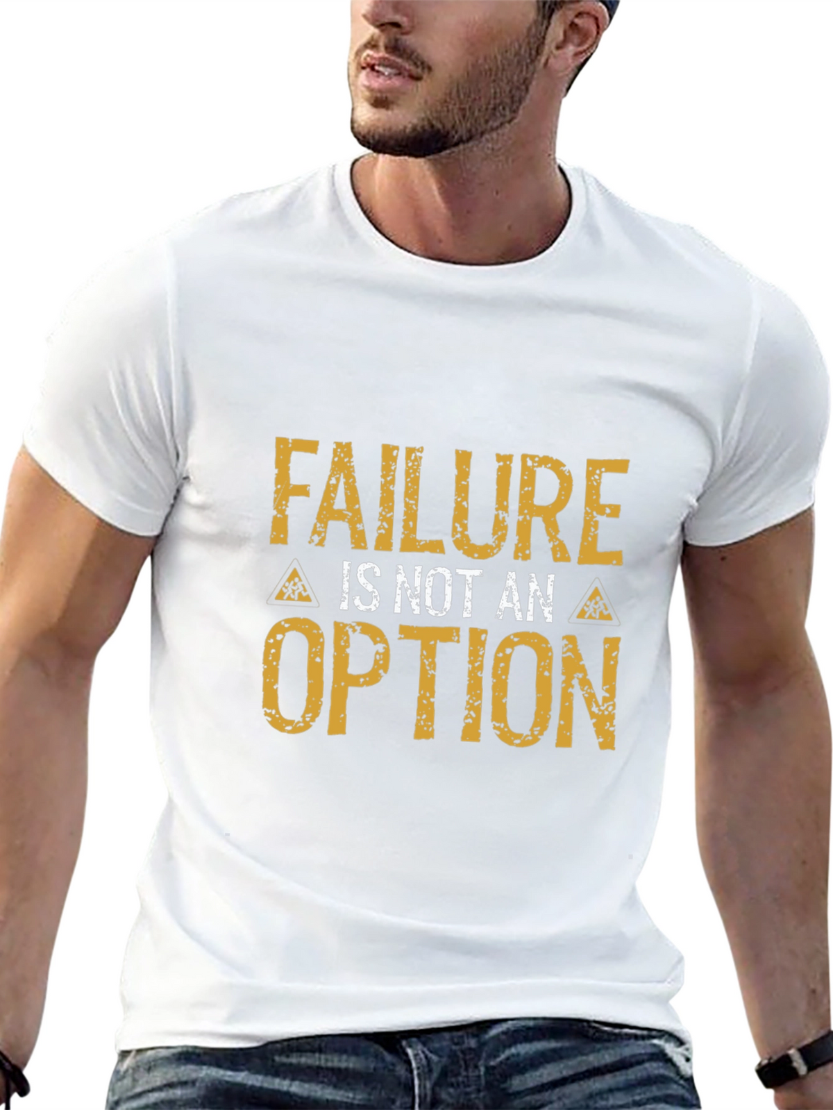 Failure is Not an Option Black Graphic T-Shirt