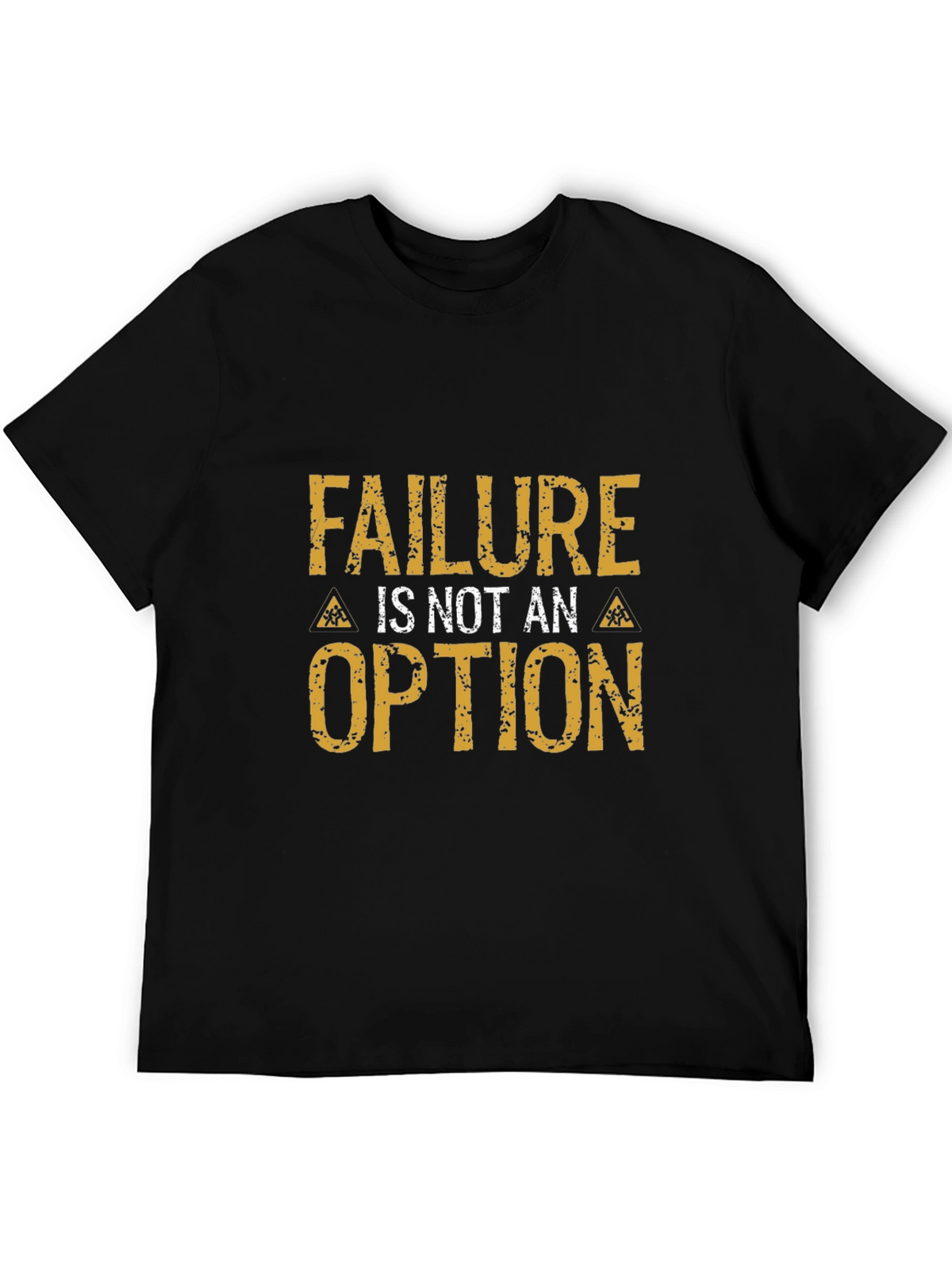 Failure is Not an Option Black Graphic T-Shirt