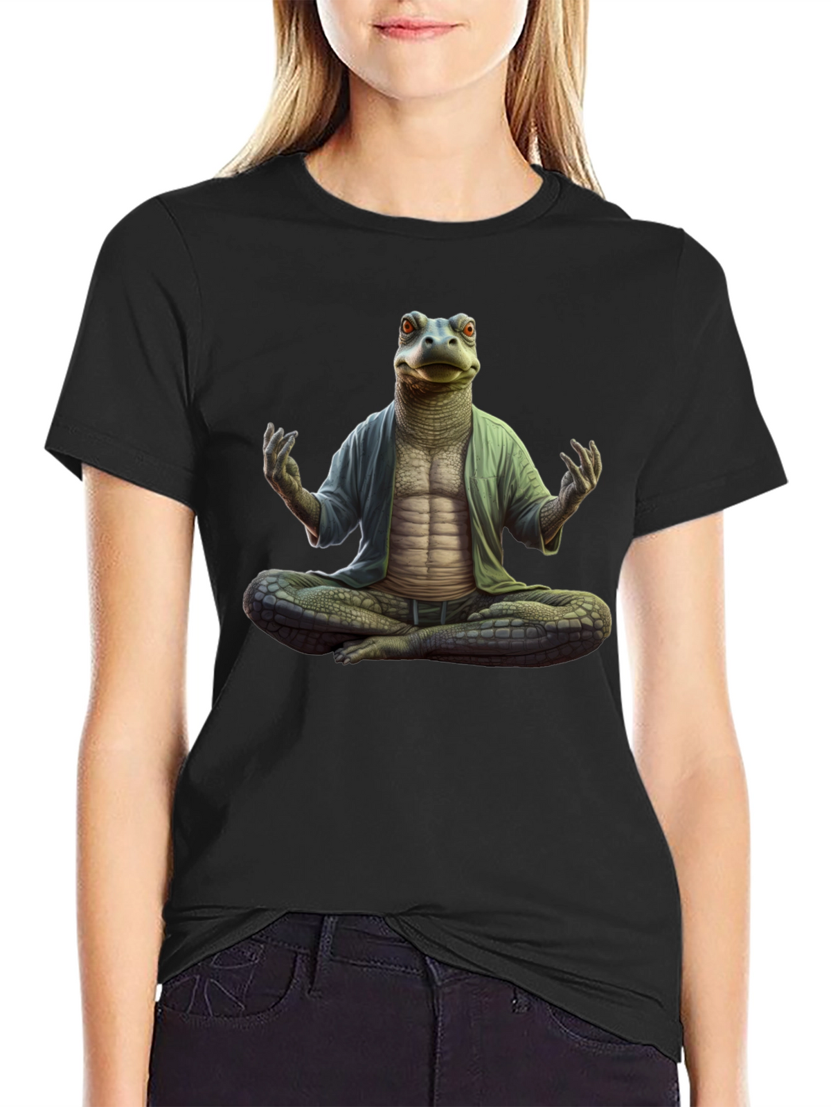Zen Reptile Meditation T-Shirt