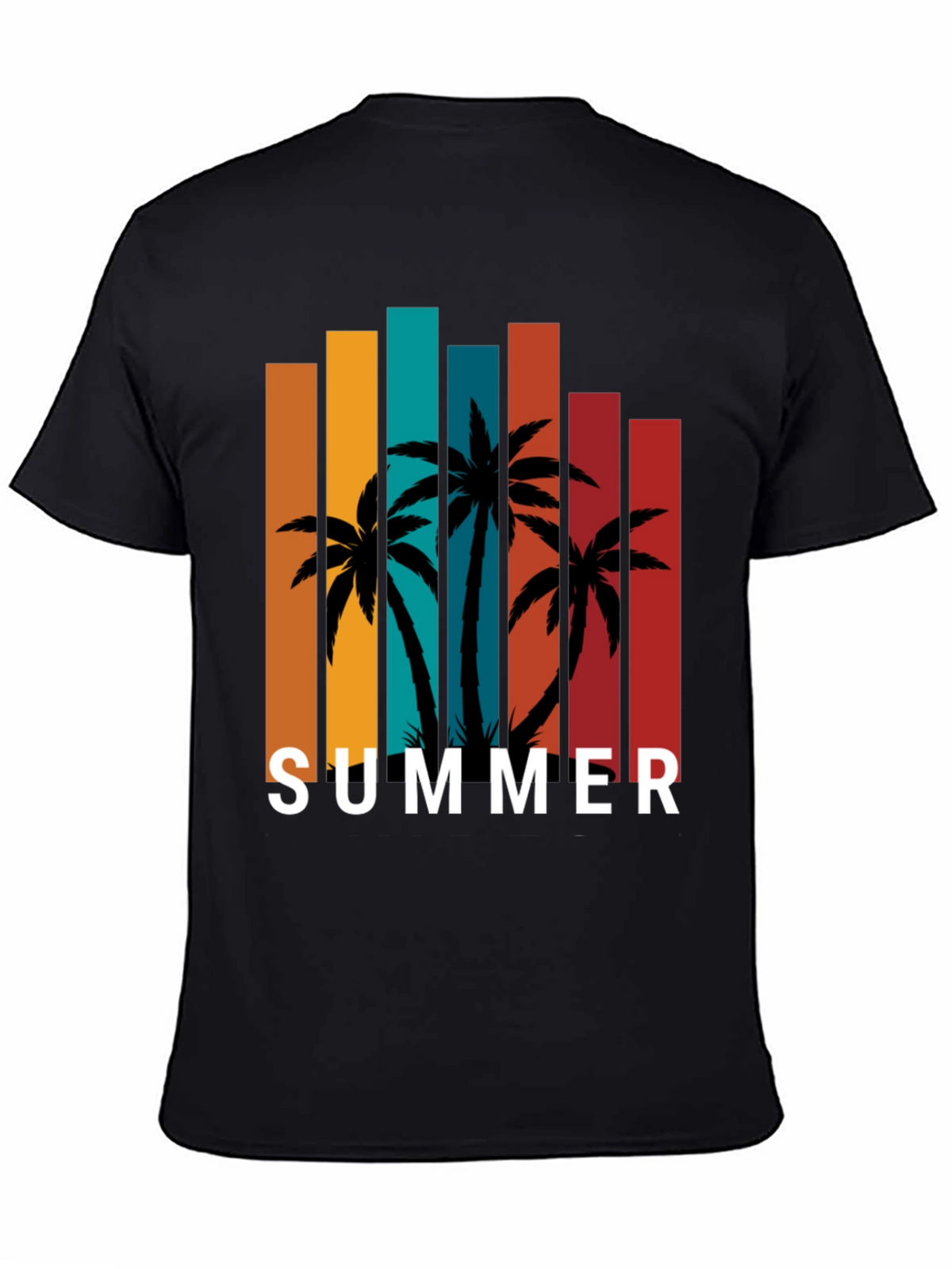 Tropical Summer Palm Tree Graphic Tee