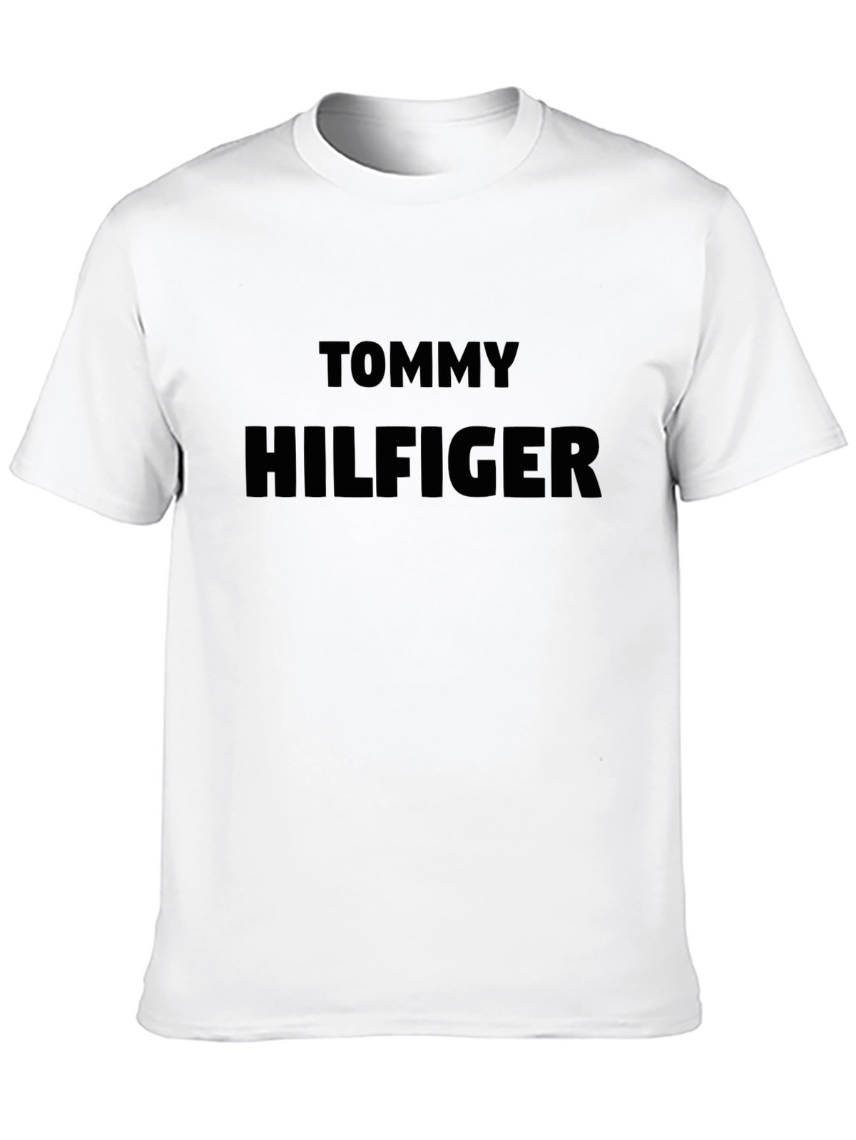 Tommy Hilfiger Mens Black Crewneck T-Shirt