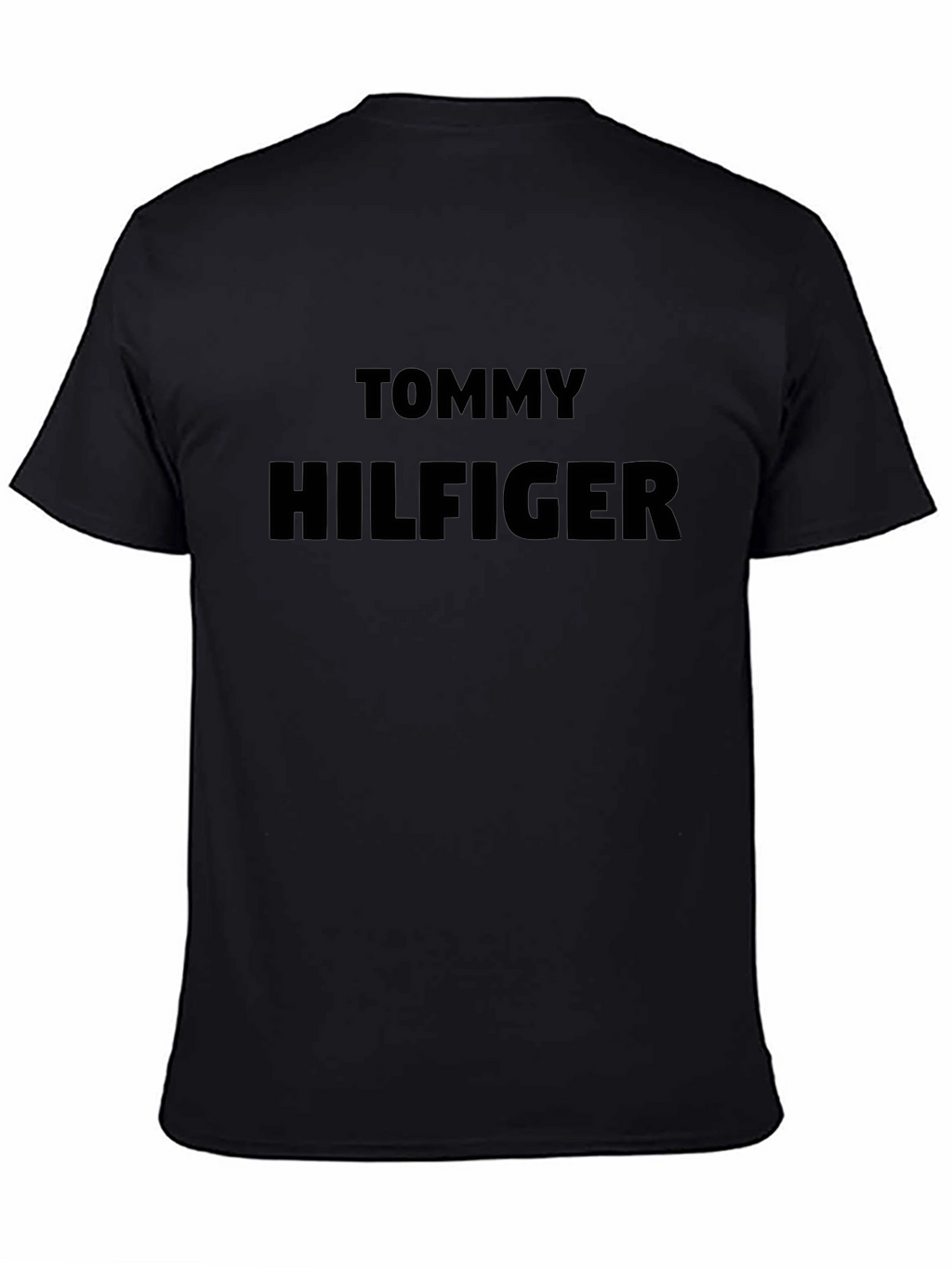 Tommy Hilfiger Mens Black Crewneck T-Shirt