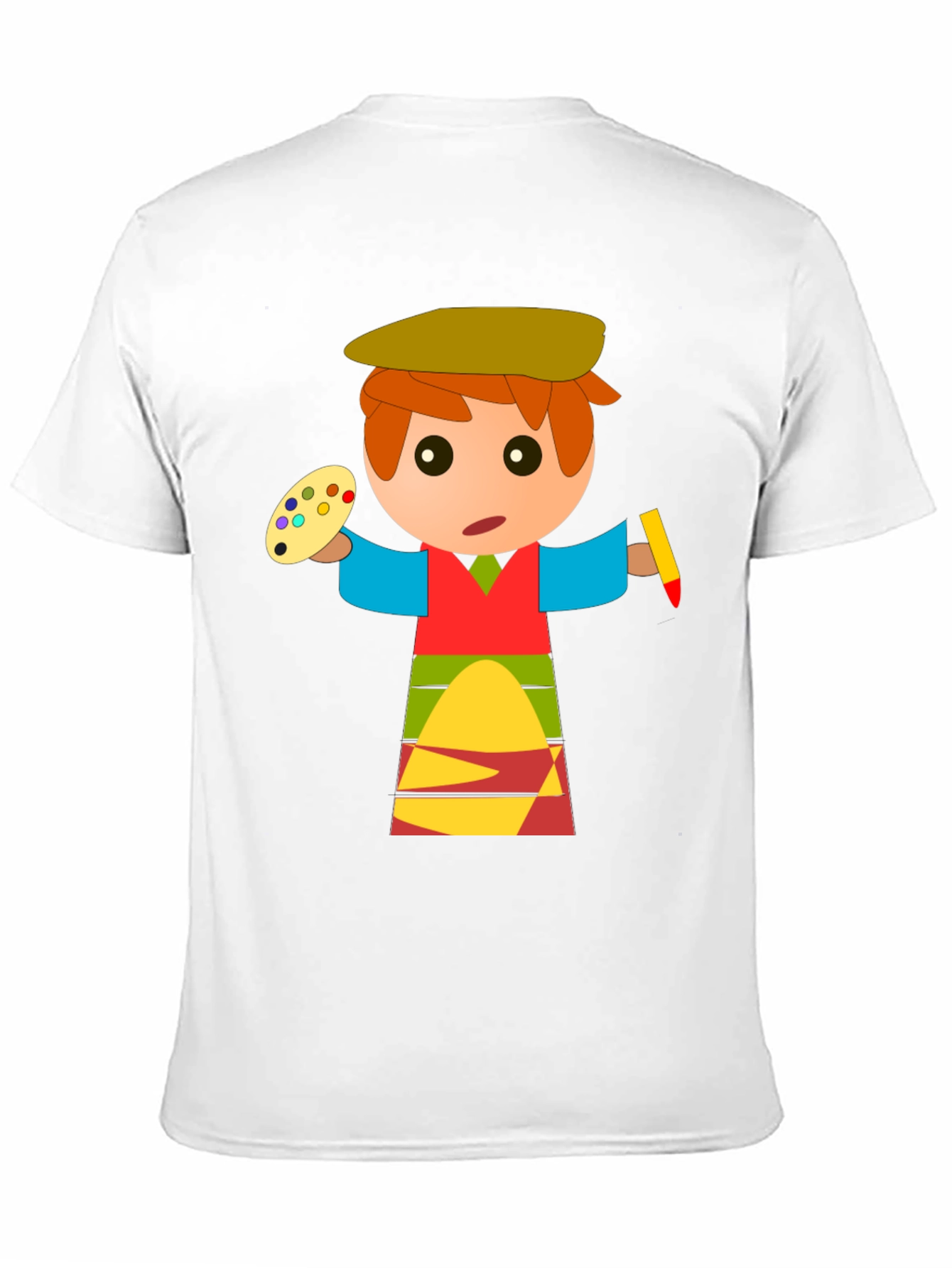 Cartoon Artist Graphic T-Shirt