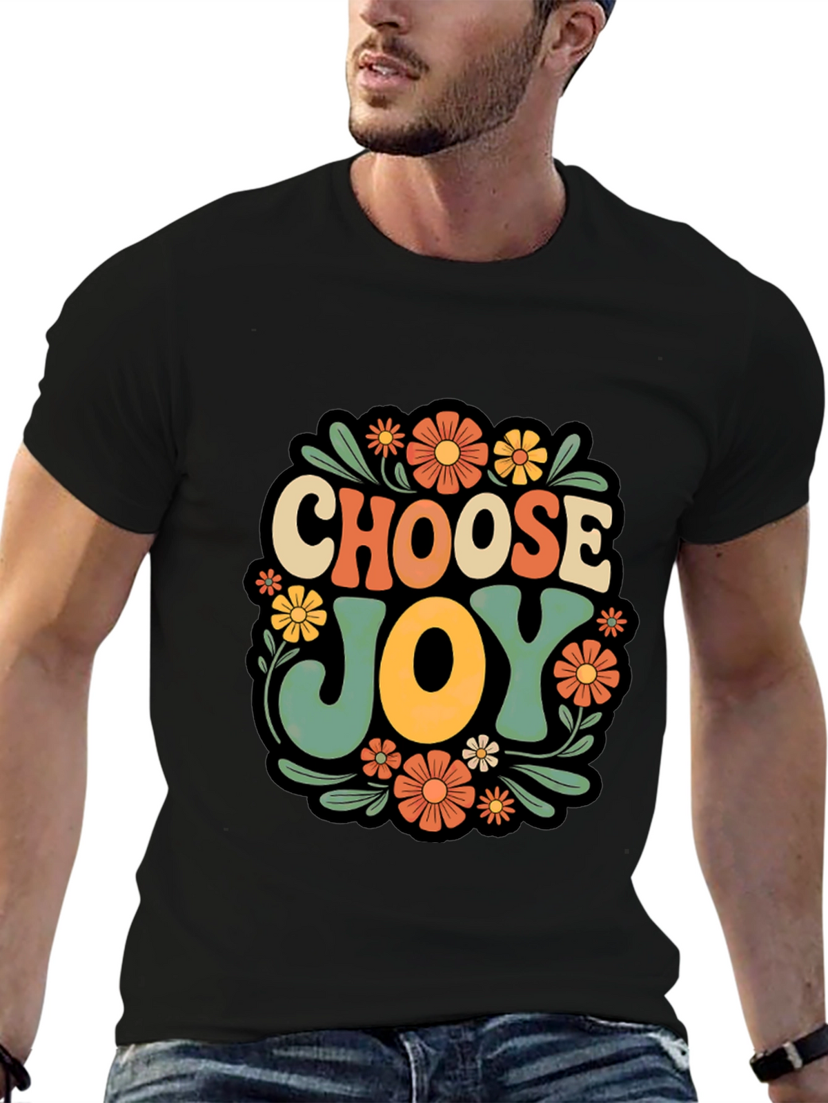 Choose Joy Retro Graphic T-Shirt