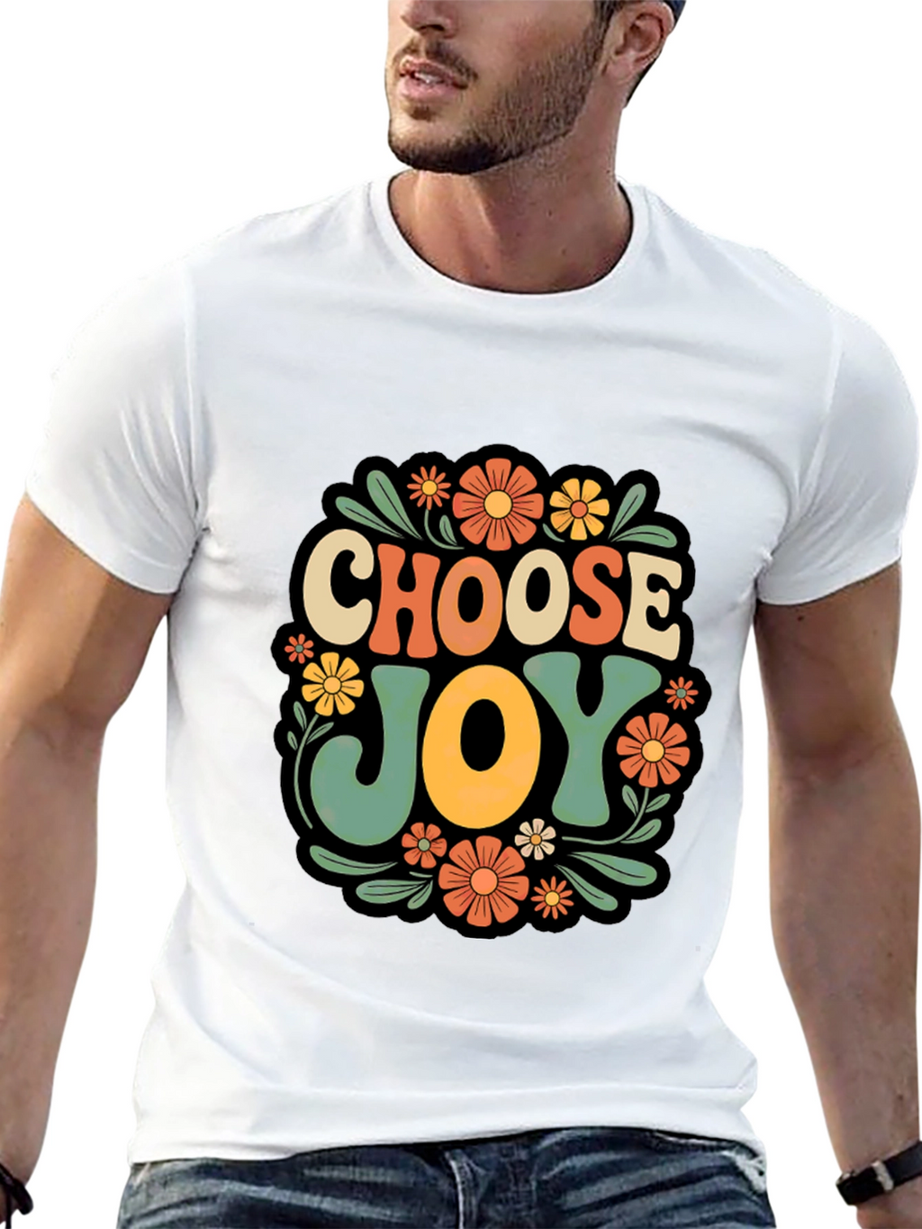 Choose Joy Retro Graphic T-Shirt