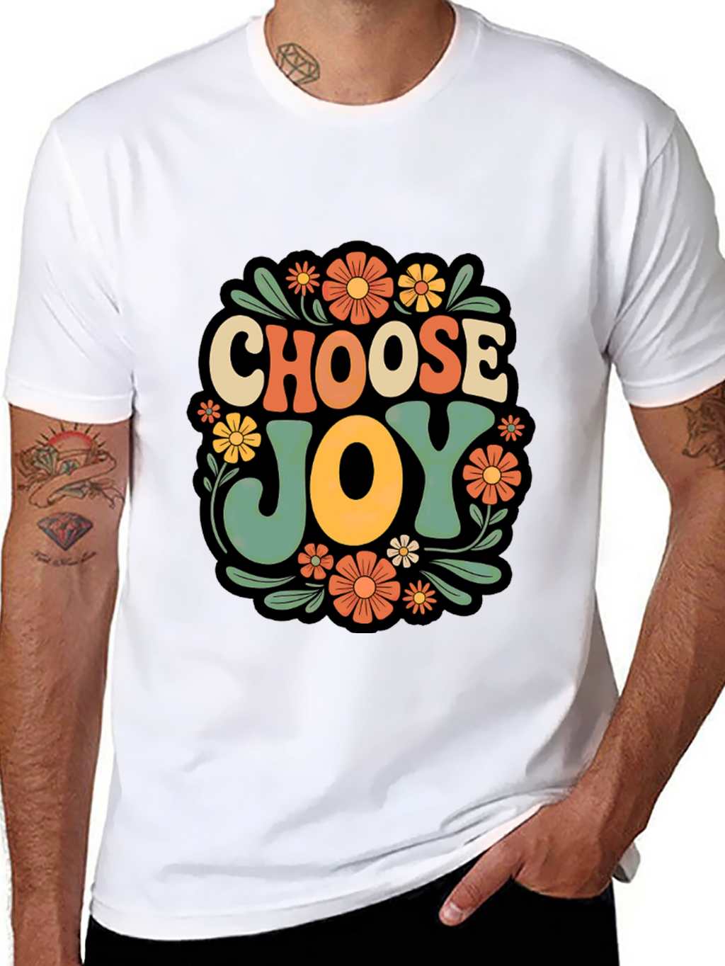 Choose Joy Retro Graphic T-Shirt