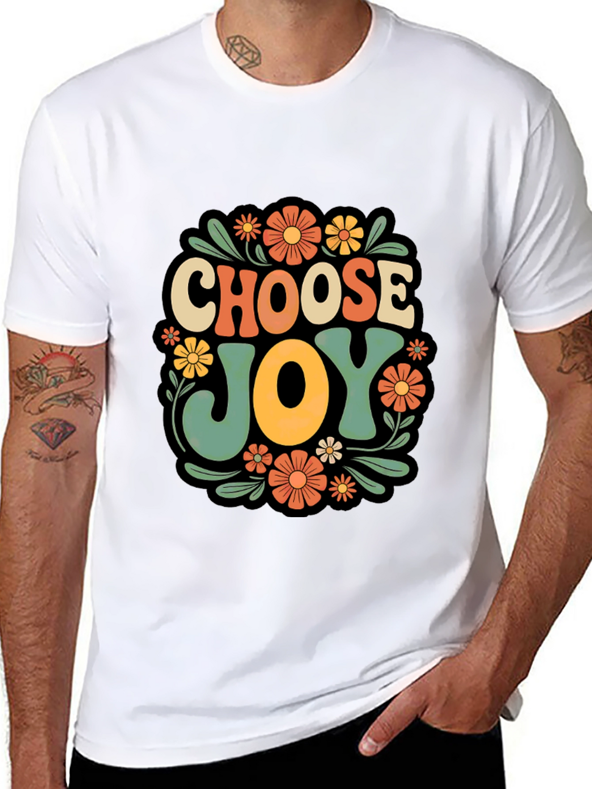 Choose Joy Retro Graphic T-Shirt