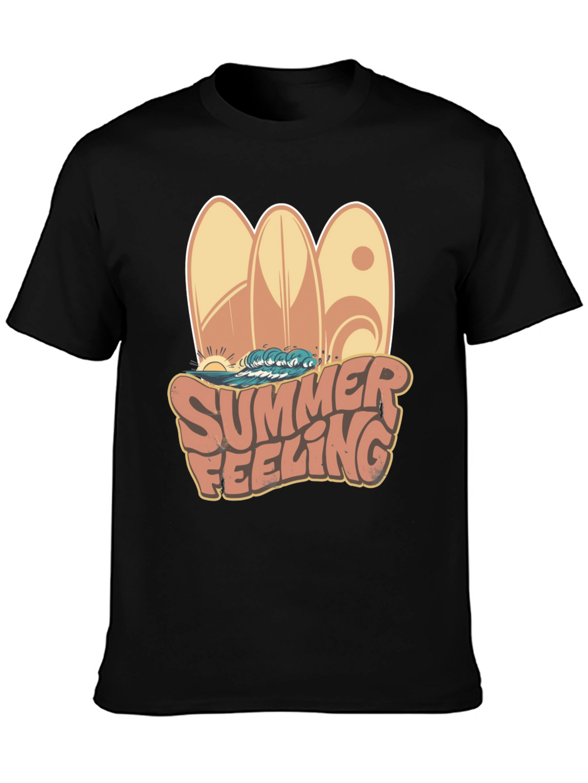 Summer Feeling Surfboard Graphic Tee
