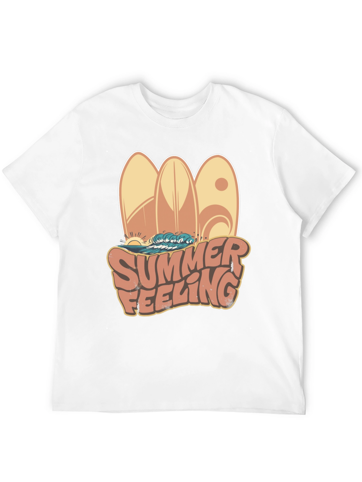 Summer Feeling Surfboard Graphic Tee