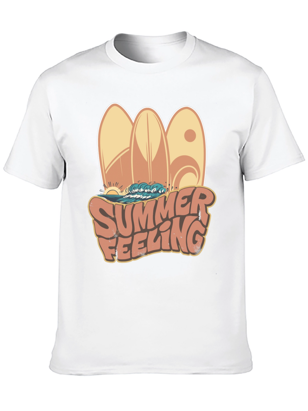 Summer Feeling Surfboard Graphic Tee