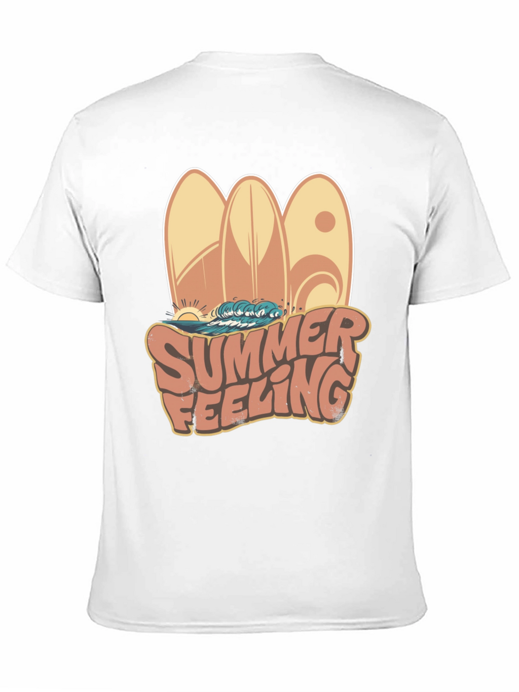 Summer Feeling Surfboard Graphic Tee