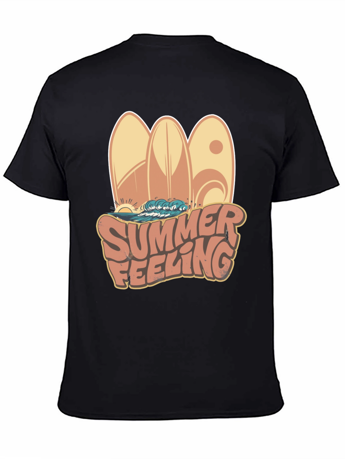 Summer Feeling Surfboard Graphic Tee