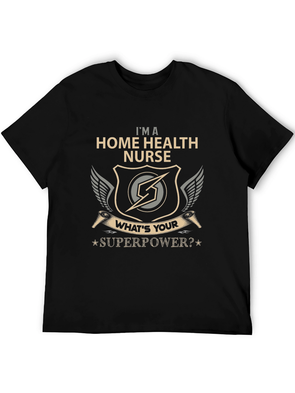 Home Health Nurse Superpower Graphic T-Shirt