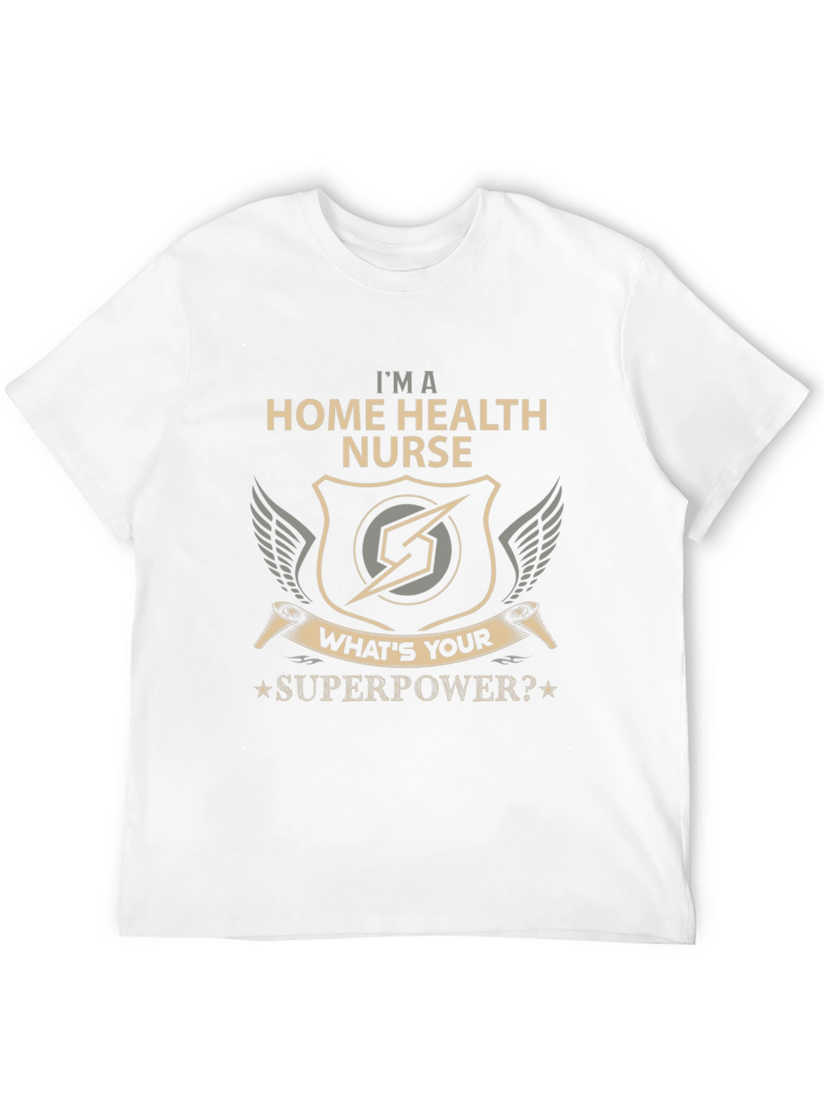 Home Health Nurse Superpower Graphic T-Shirt