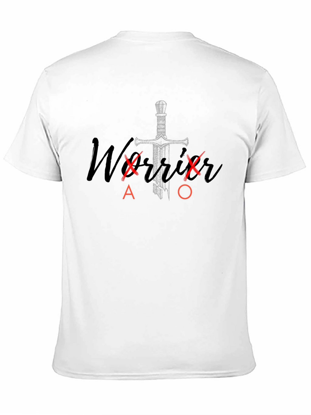 Warrior Alpha Omega Sword Graphic T-Shirt