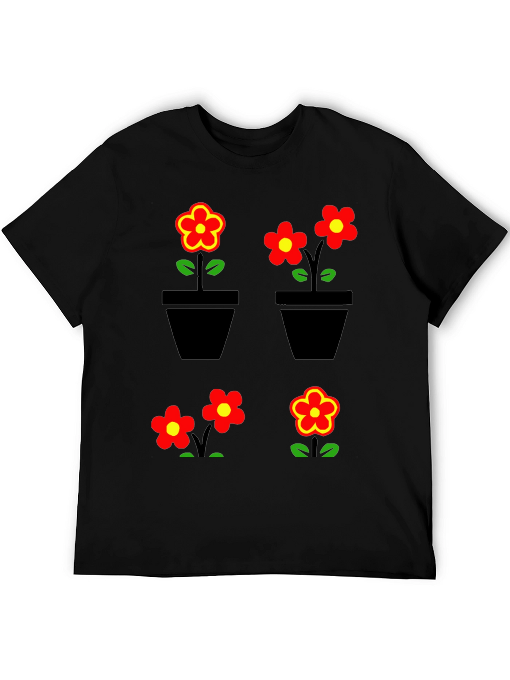 Floral Graphic T-Shirt - Trendy Comfortable